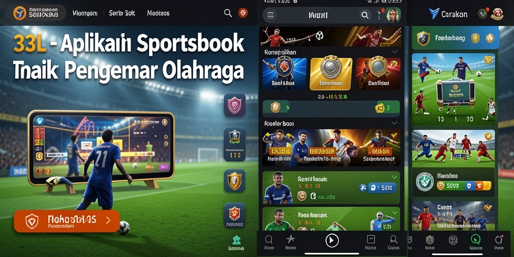 Tangkapan layar gameplay dari aplikasi Sportsbook 33L yang menarik.