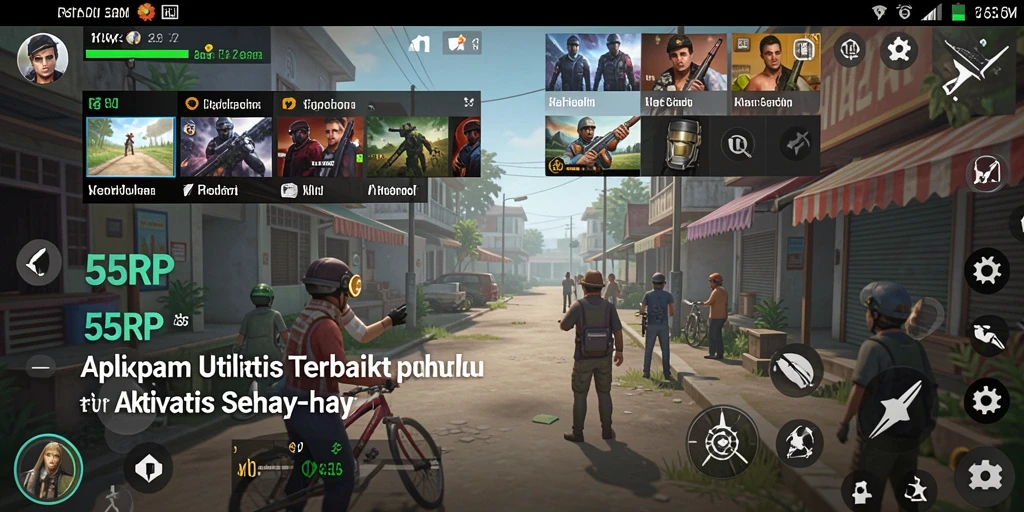 Tampilan utama 55RP yang user-friendly dan fungsional.