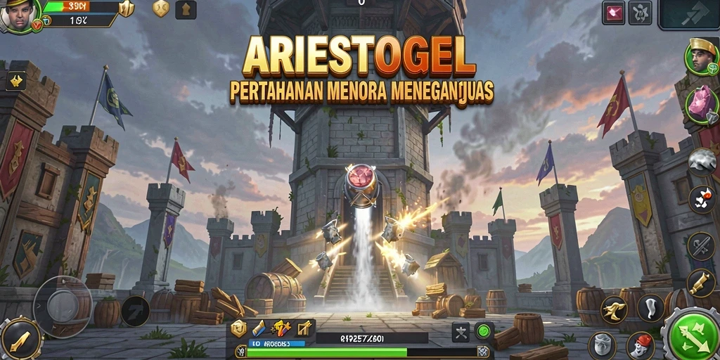 Gameplay seru dari ARIESTOGEL dalam Tower Defense.