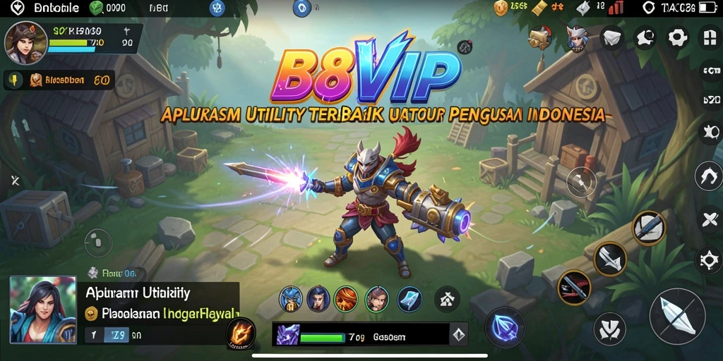 Screenshot utama B8VIP menampilkan antarmuka aplikasi yang menarik dan fungsional.
