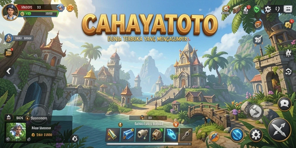 Tampilan gameplay CAHAYATOTO dengan dunia terbuka yang luas.