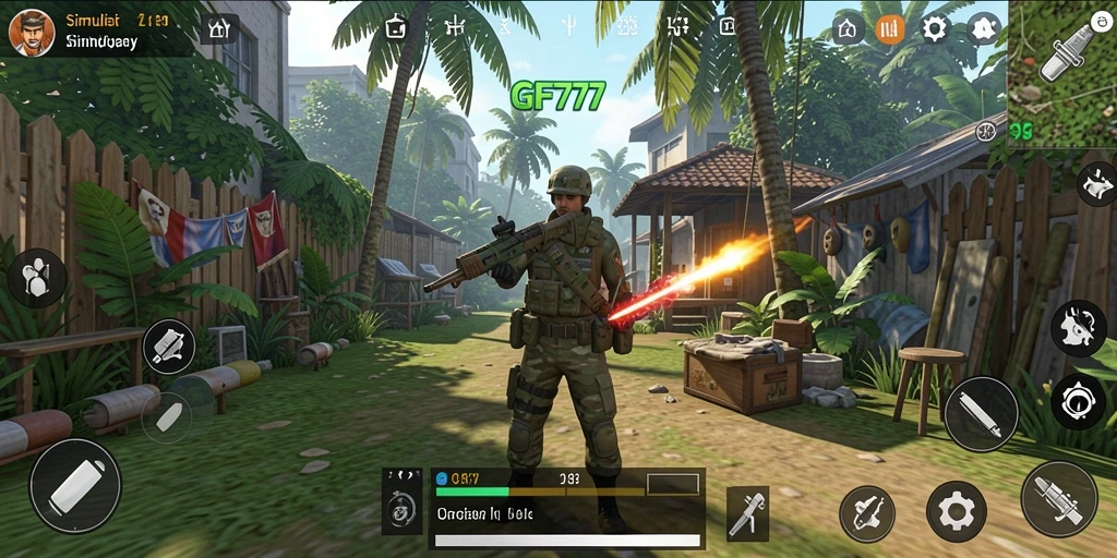 Tampilan menarik dari gameplay GF777 yang penuh warna.
