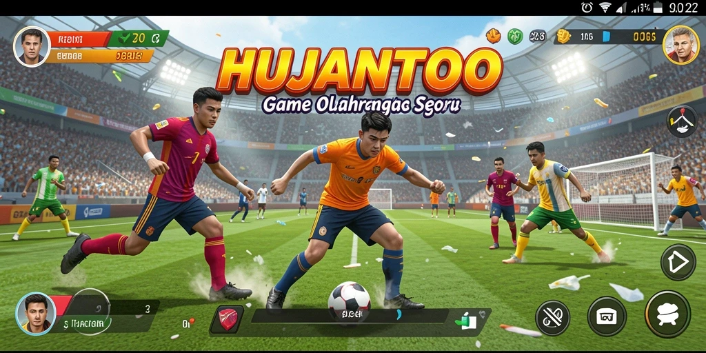 Tangkapan layar gameplay <strong>HUJANTOTO</strong> yang menampilkan aksi olahraga yang mendebarkan.