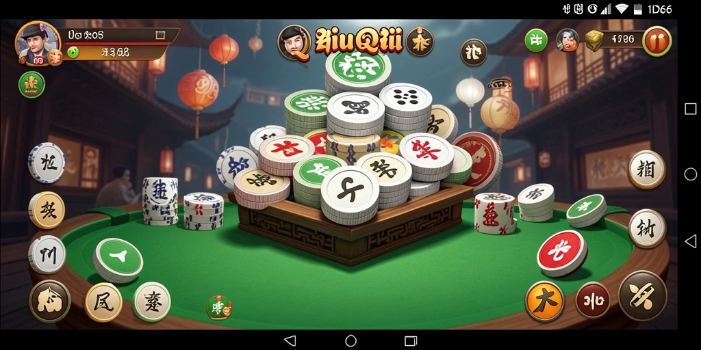 Screenshot gameplay ID66 yang menampilkan momen seru di permainan QiuQiu.