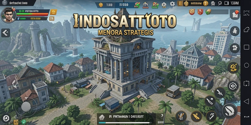 Screenshot menunjukkan aksi seru menara pertahanan dalam INDOSATTOTO.
