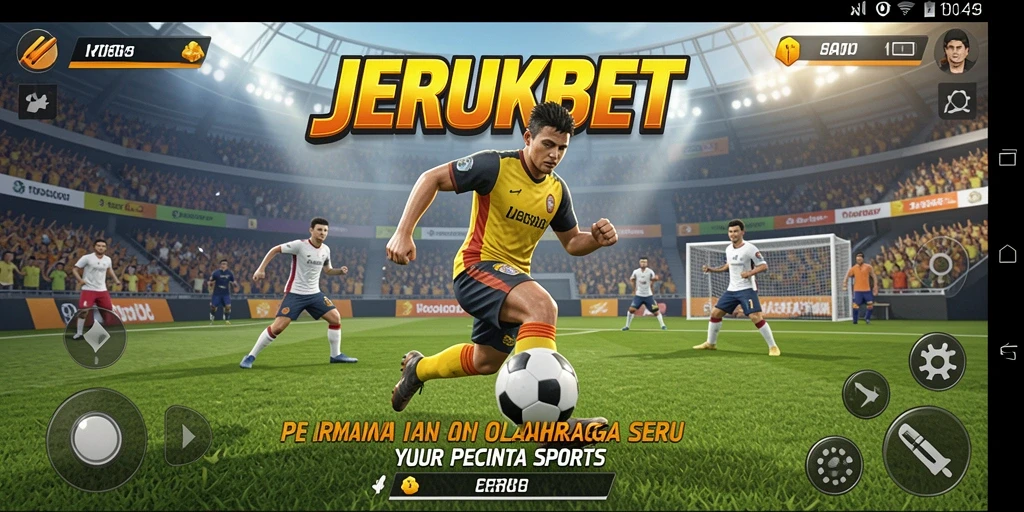 Tangkapan layar dari gameplay <strong>JERUKBET</strong> yang menampilkan aksi olahraga yang seru.