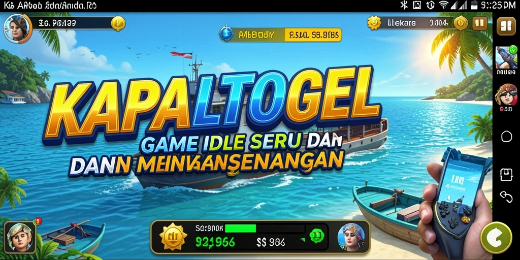 Tampilan gameplay <strong>KAPALTOGEL</strong> yang menarik dengan mekanisme Idle yang menyenangkan.
