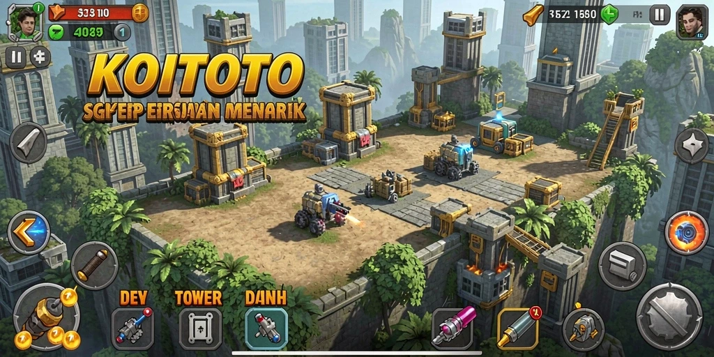 Gameplay menarik KOITOTO dalam mode Tower Defense.