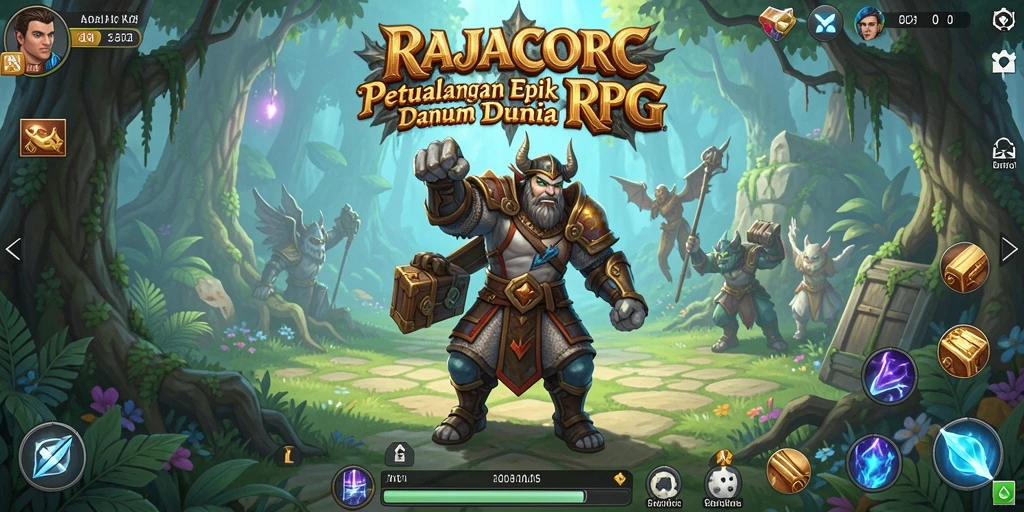 Gameplay RAJACORC menampilkan aksi seru dan grafis yang memukau.