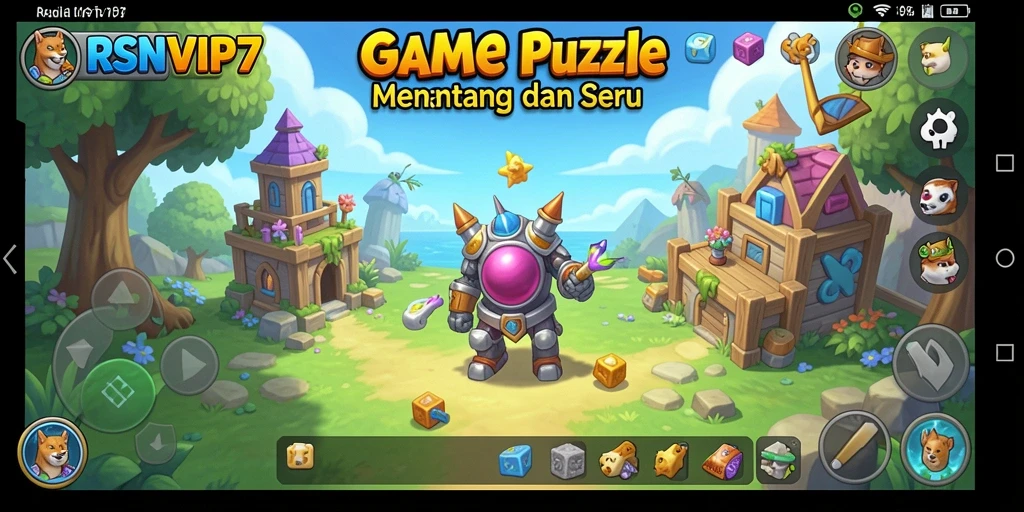 Tangkapan layar gameplay RSNVIP7 yang menampilkan tantangan Puzzle seru.