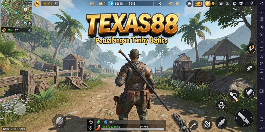 Screenshot gameplay <strong>TEXAS88</strong> menampilkan momen eksplorasi yang mendebarkan di dunia Open World.